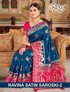 Saroj Ravina Satin Saroski Vol 2 Satin Silk Saree
