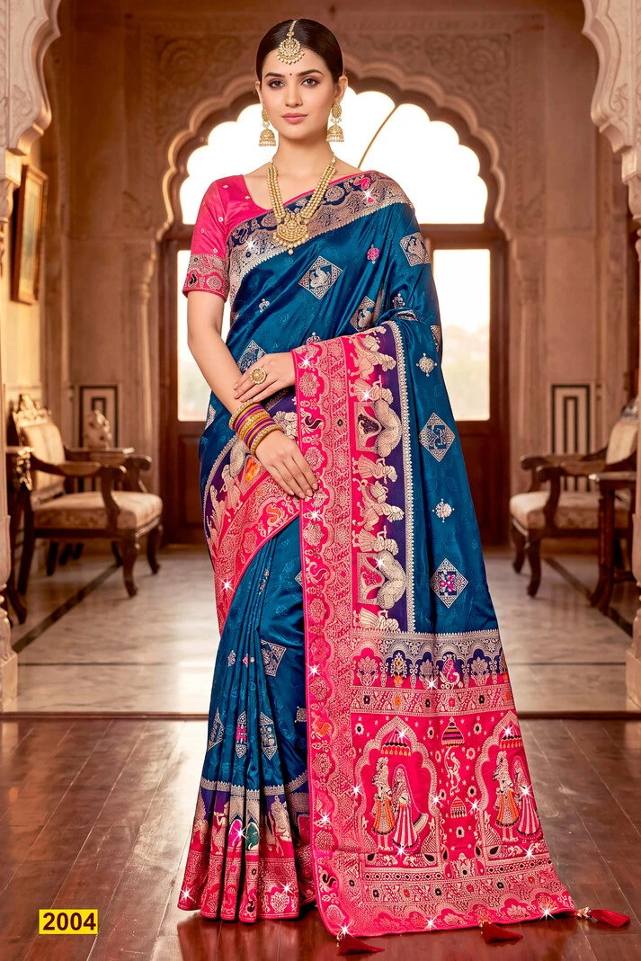 Saroj Ravina Satin Saroski Vol 2 Satin Silk Saree 3