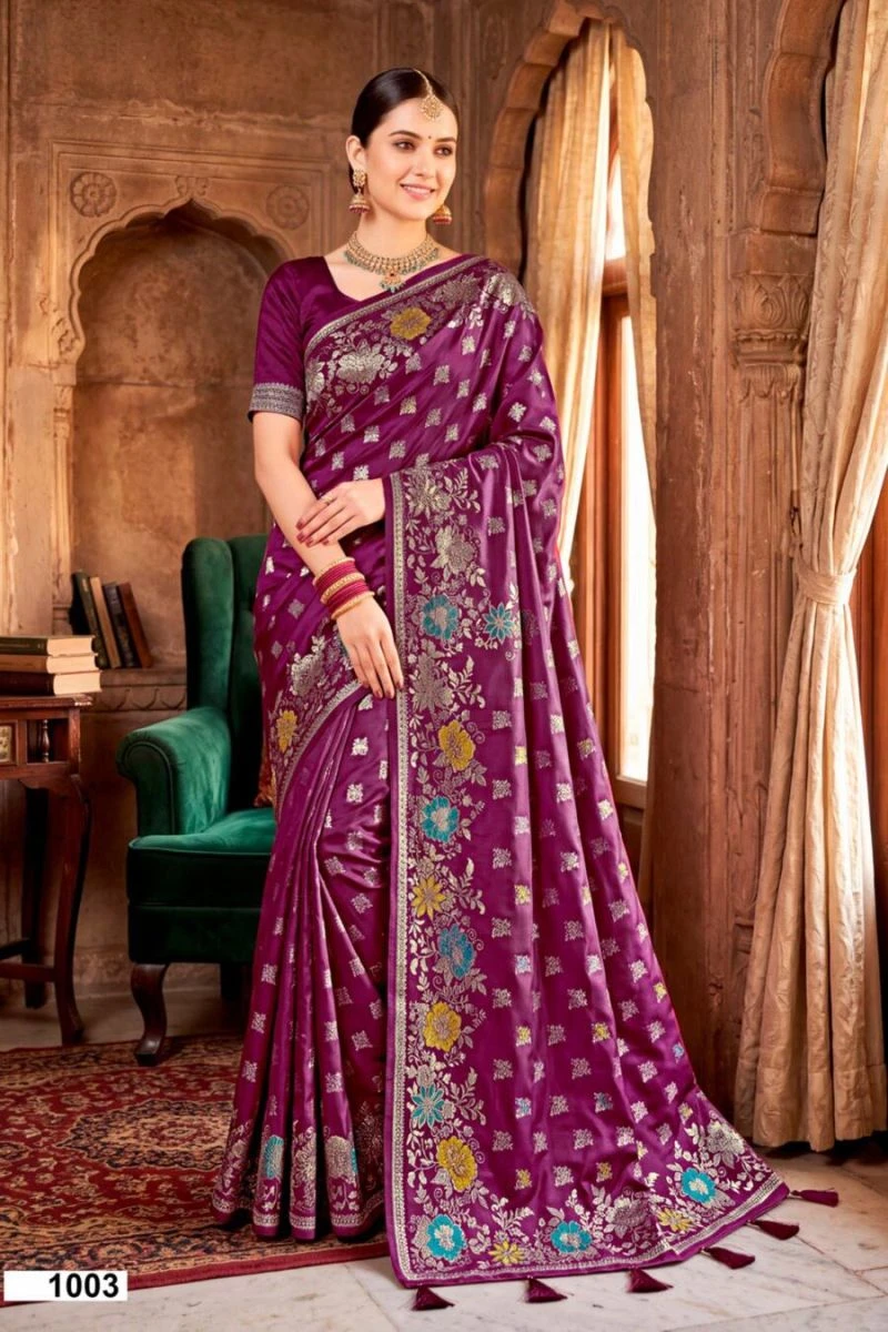 Saroj Riddhima Satin Saroski Vol 1 Satin Silk Saree Collection 5