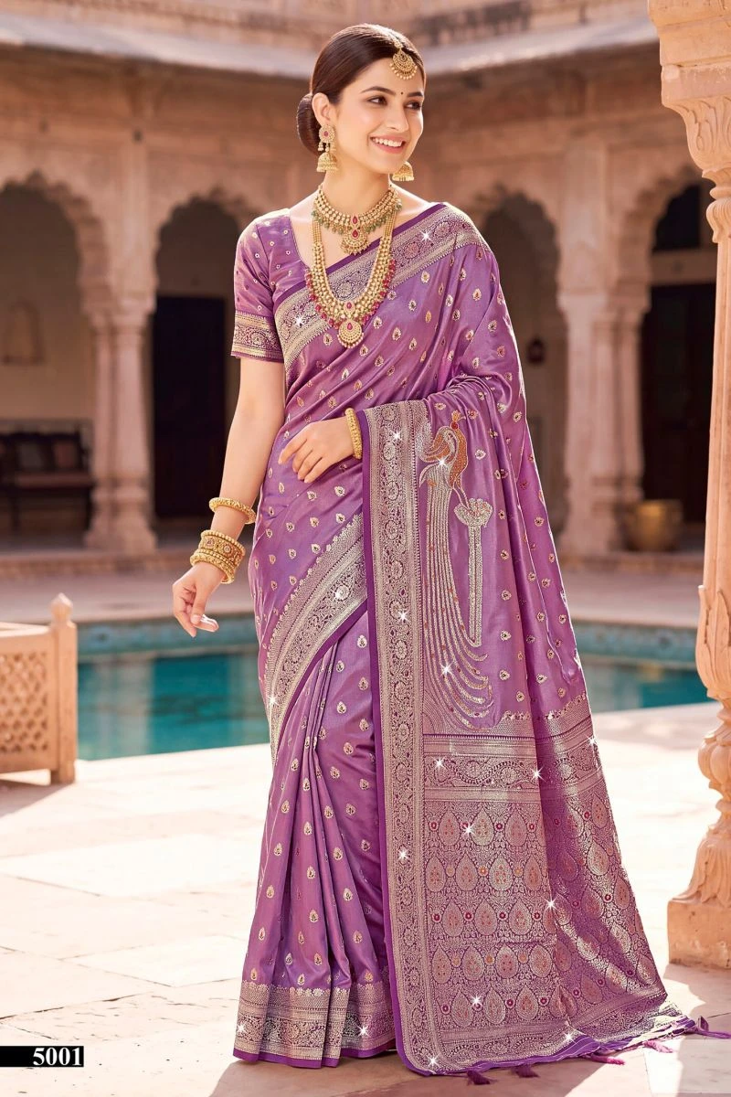 Saroj Rihaana Satin Saroski Vol 5 Satin Silk Saree Collection 2