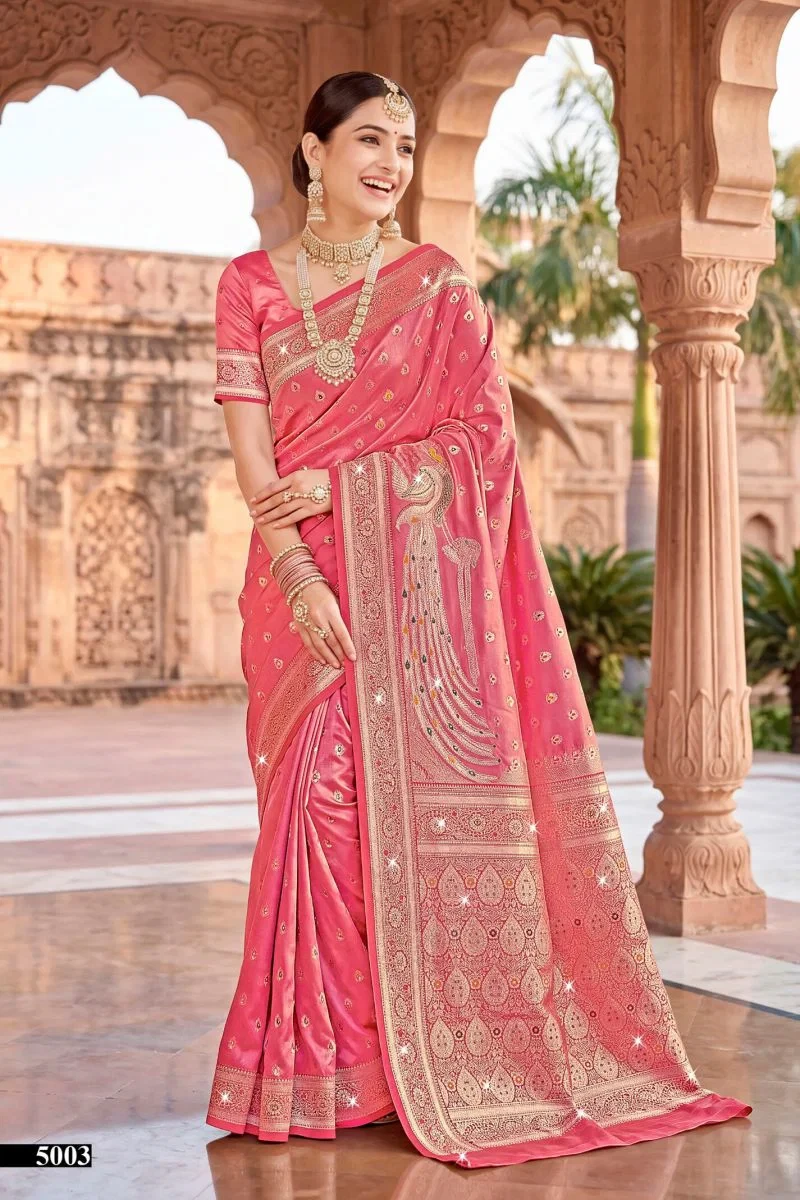 Saroj Rihaana Satin Saroski Vol 5 Satin Silk Saree Collection 3