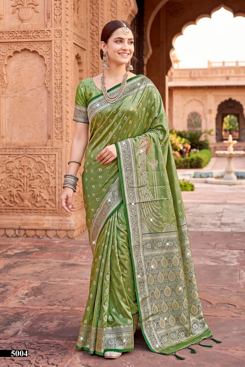 Saroj Rihaana Satin Saroski Vol 5 Satin Silk Saree Collection 5