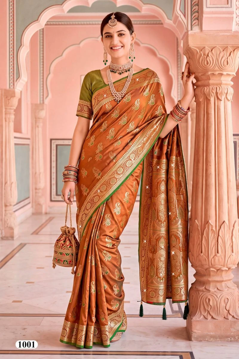 Saroj Rimzim Satin Saroski Vol 1 Satin Silk Saree 2