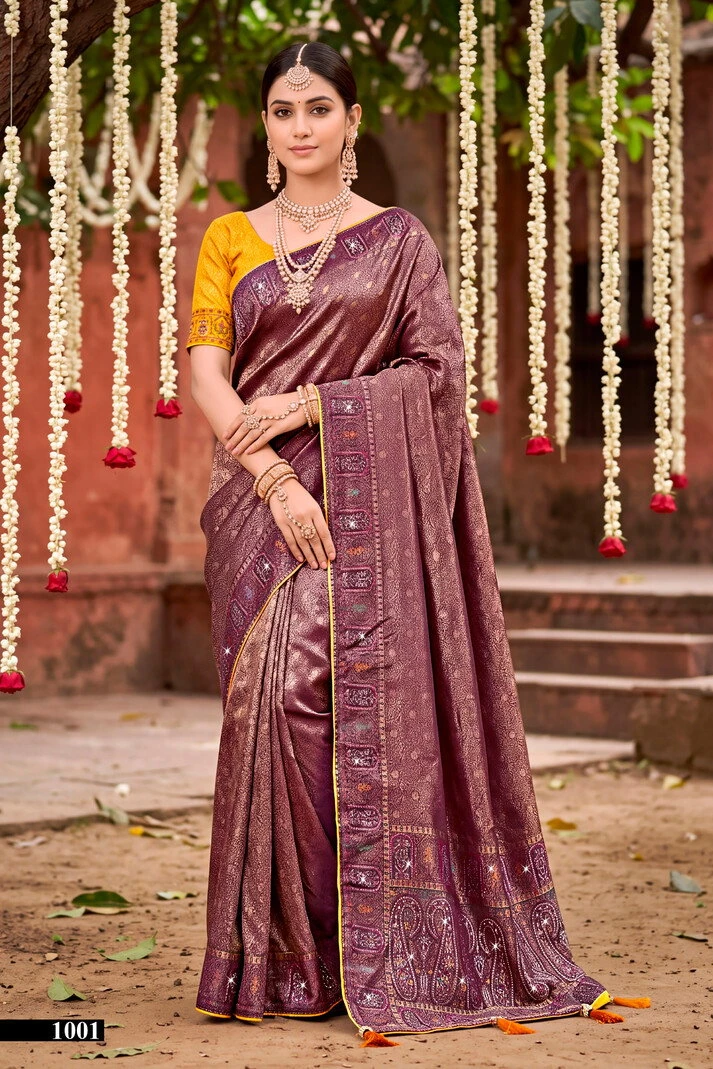 Saroj Sanwariya Satin Saroski Vol 1 Silk Saree 2