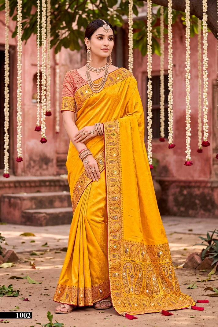 Saroj Sanwariya Satin Saroski Vol 1 Silk Saree 3