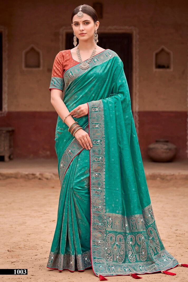 Saroj Sanwariya Satin Saroski Vol 1 Silk Saree 4