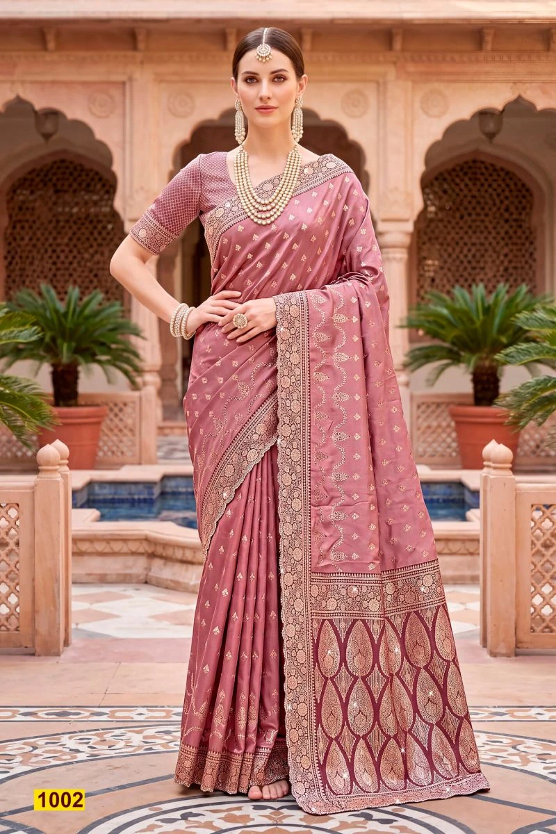 Saroj Siya Satin Jharkan Vol 1 Satin Silk Saree Collection 3