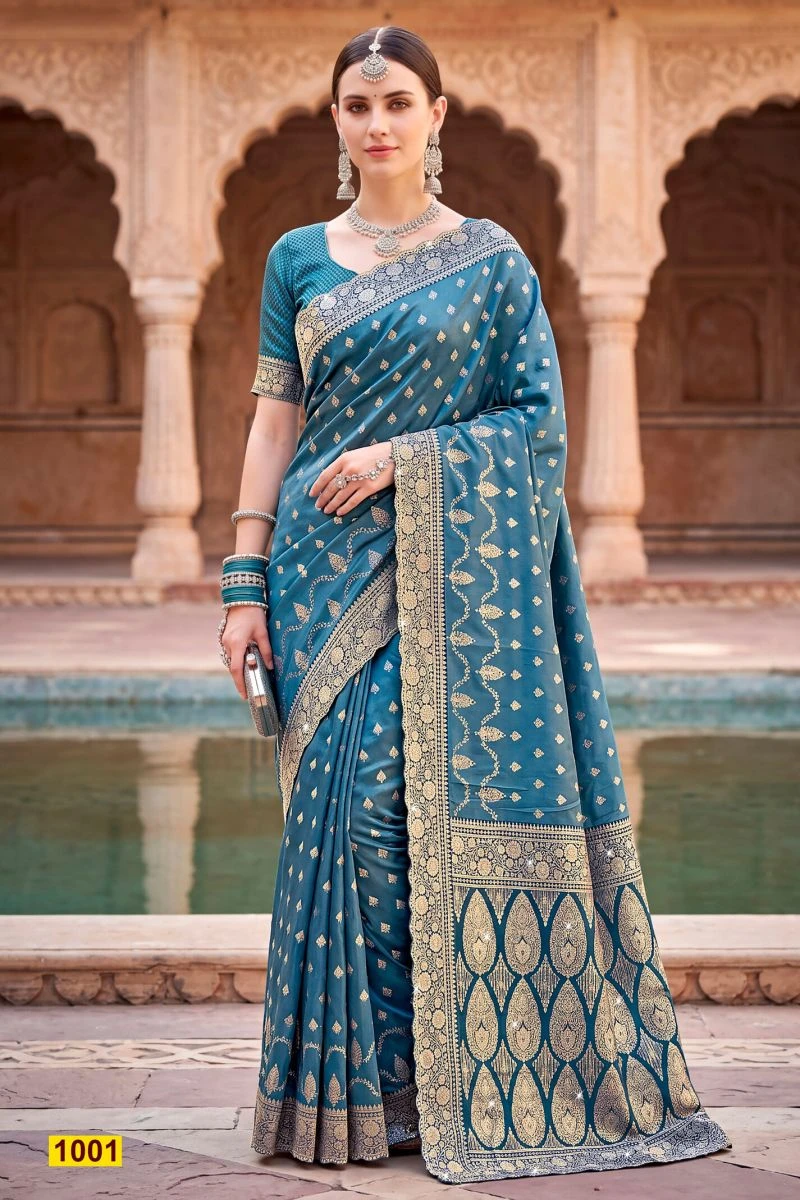 Saroj Siya Satin Jharkan Vol 1 Satin Silk Saree Collection 4