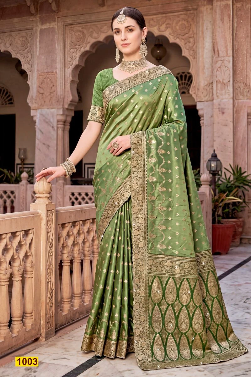 Saroj Siya Satin Jharkan Vol 1 Satin Silk Saree Collection 5