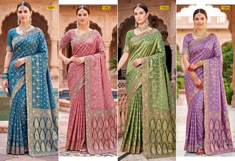Saroj Siya Satin Jharkan Vol 1 Satin Silk Saree Collection 6