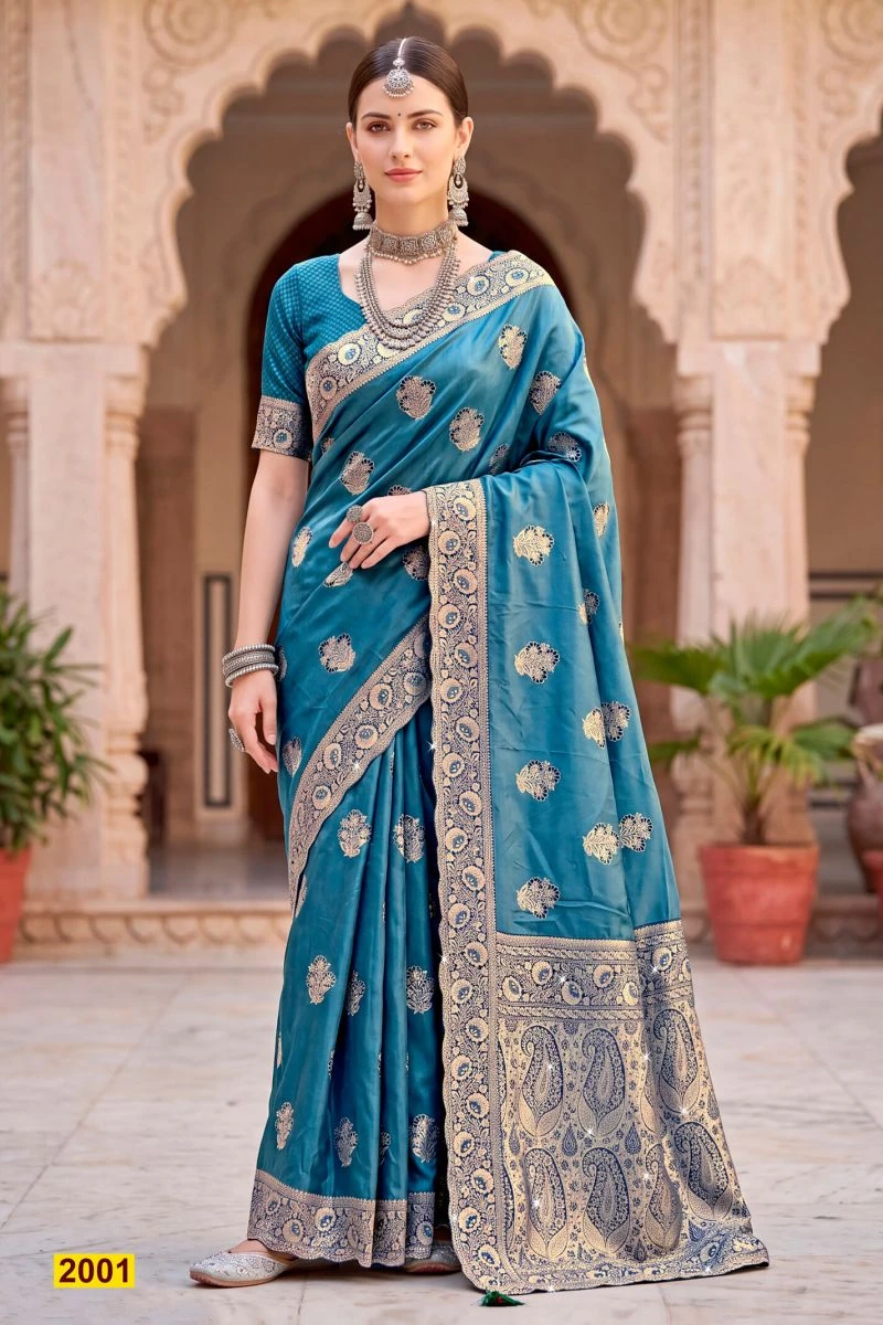 Saroj Siya Satin Jharkan Vol 2 Satin Silk Saree Collection 4