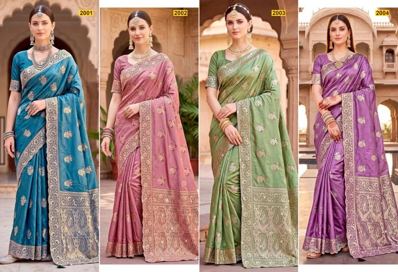 Saroj Siya Satin Jharkan Vol 2 Satin Silk Saree Collection 6
