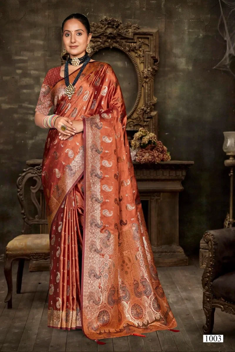 Saroj Sparsh Satin Saroski Vol 1 Satin Silk Saree 4