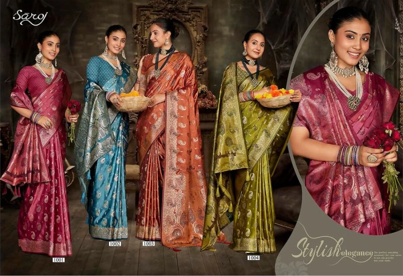 Saroj Sparsh Satin Saroski Vol 1 Satin Silk Saree 6
