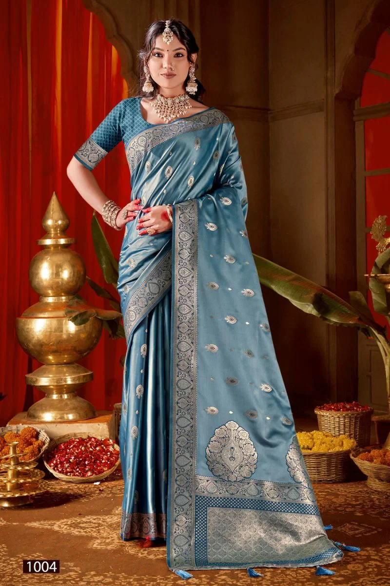 Saroj Sparsh Satin Siroski Vol 2 Satin Silk Saree 4