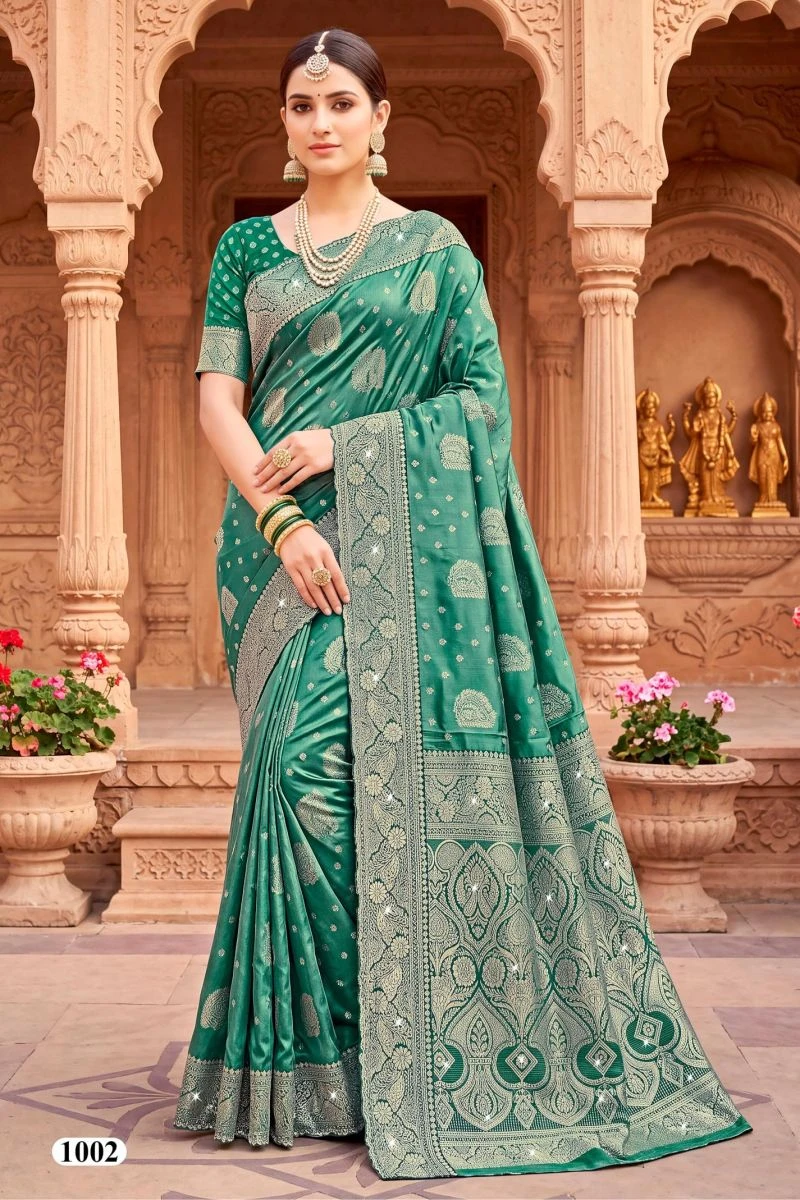 Saroj Tanvi Satin Jharkan Vol 1 Satin Silk Saree 2