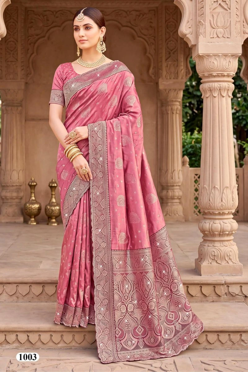 Saroj Tanvi Satin Jharkan Vol 1 Satin Silk Saree 3