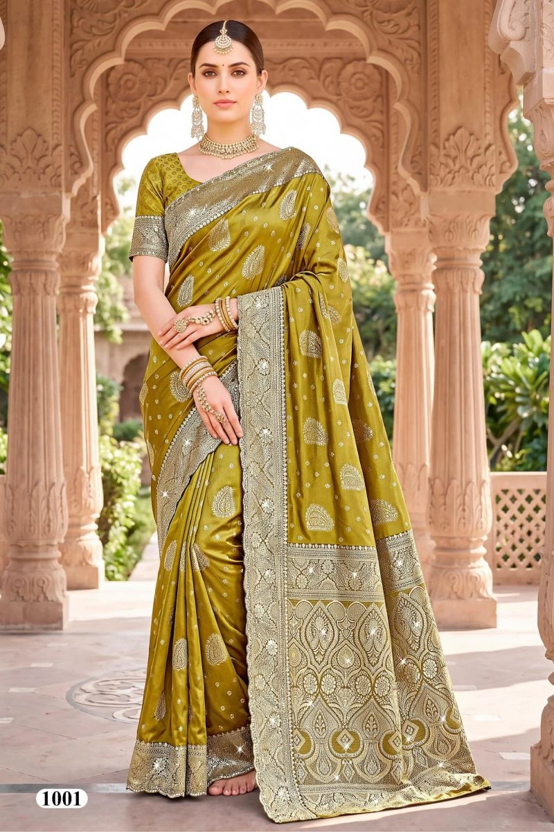 Saroj Tanvi Satin Jharkan Vol 1 Satin Silk Saree 4
