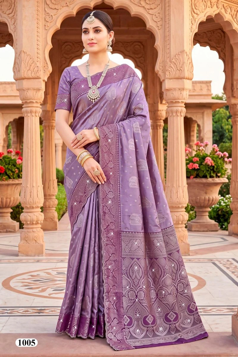 Saroj Tanvi Satin Jharkan Vol 1 Satin Silk Saree 6