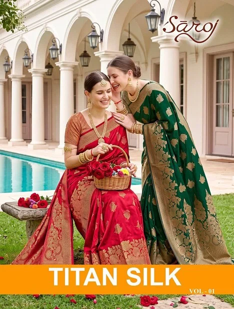 Saroj Titan Silk Vol 2 Soft Silk Saree Collection 1