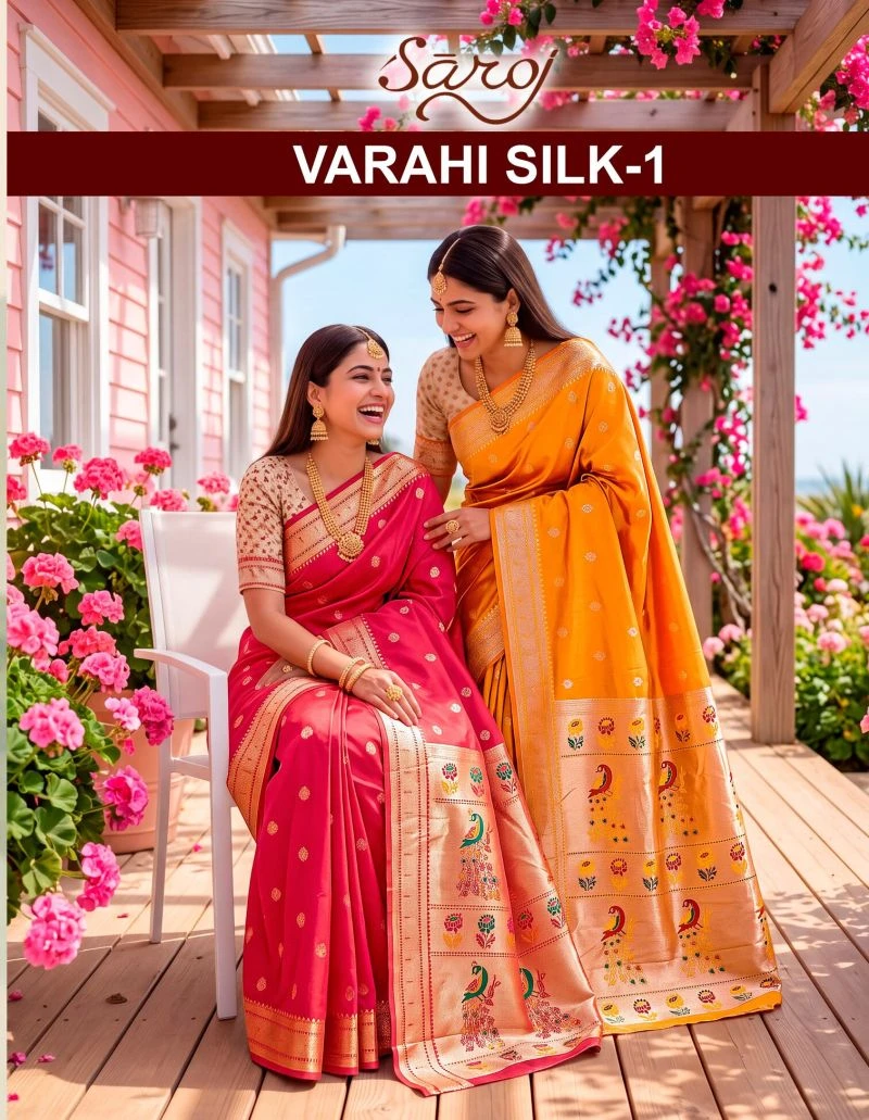 Saroj Vaarahi Silk Vol 1 Silk Zari Weaving Saree