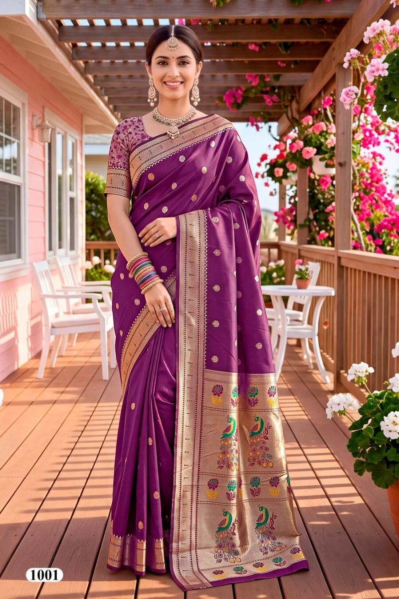 Saroj Vaarahi Silk Vol 1 Silk Zari Weaving Saree 5