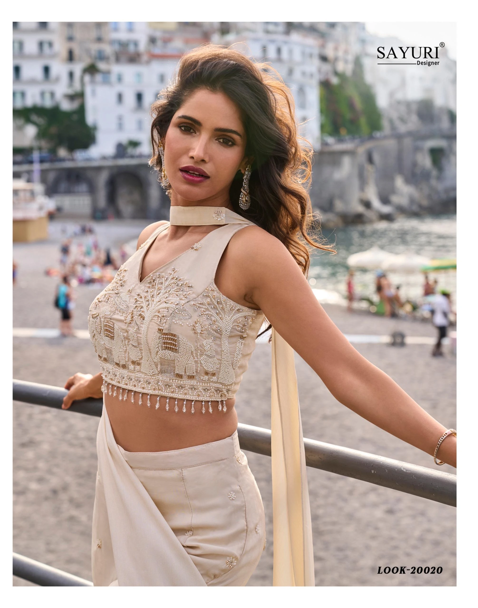 Sayuri Designer Naysa Premium Real Chinon Silk Suit With Hand Beads Embroidery 4