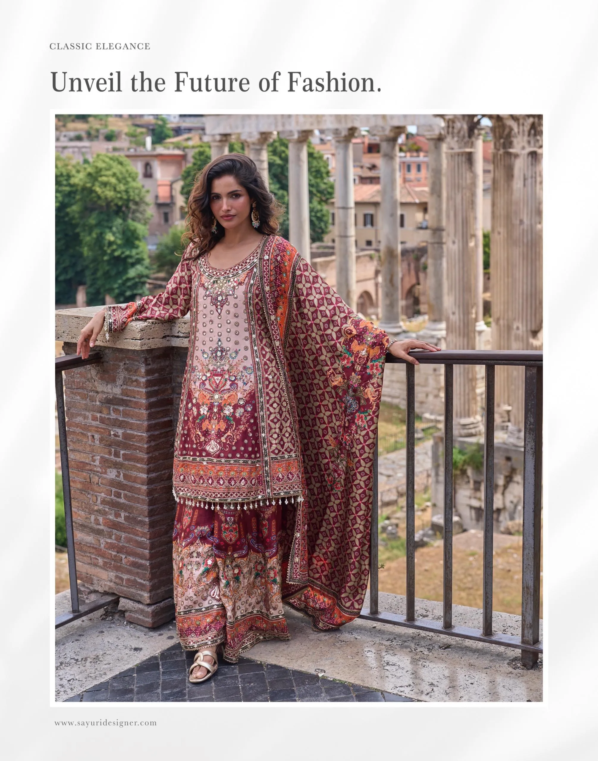 Sayuri Designer Nimrit Premium Natural Crepe Silk Suit With Hand Aari And Gota Patti Work 4