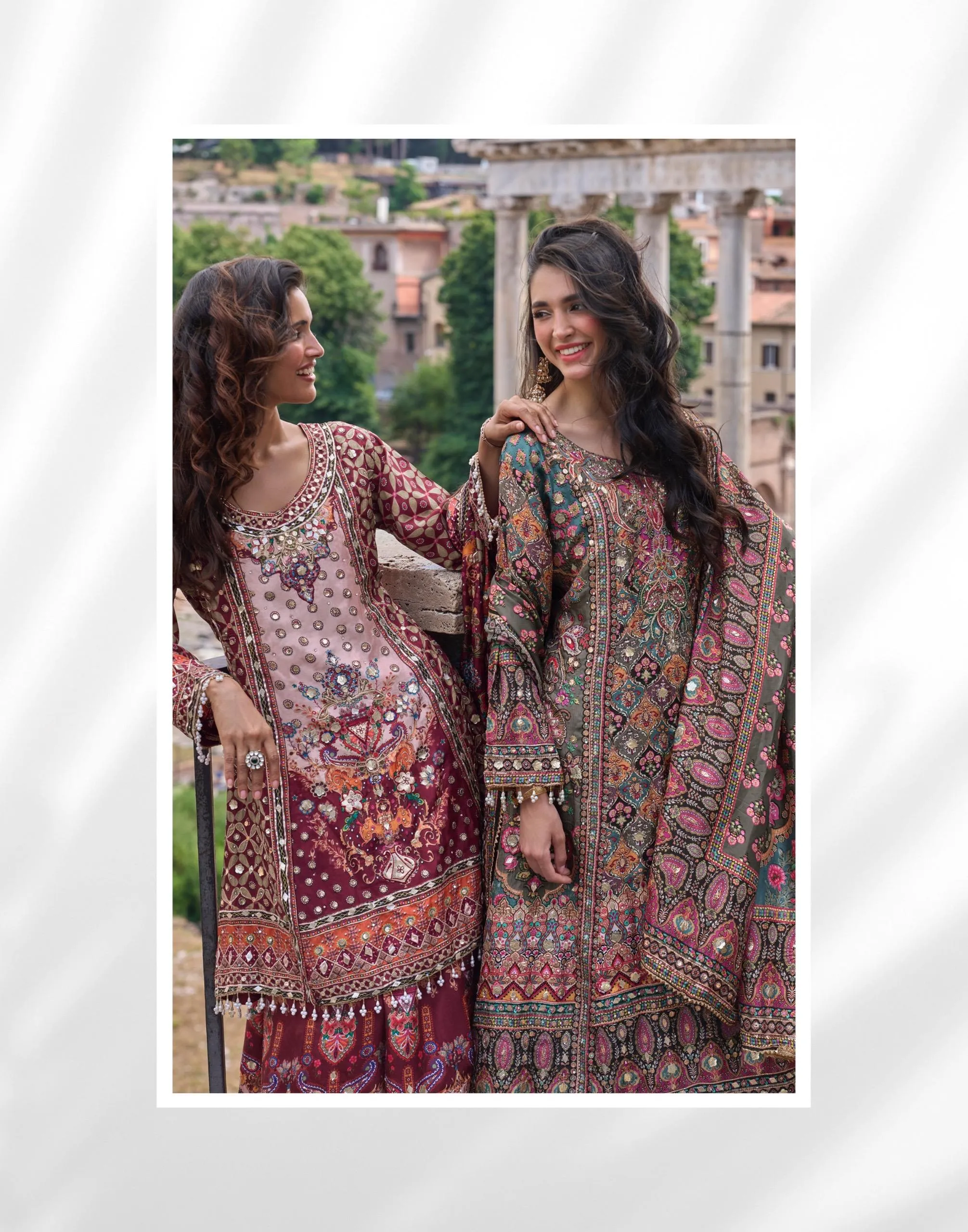 Sayuri Designer Nimrit Premium Natural Crepe Silk Suit With Hand Aari And Gota Patti Work 7