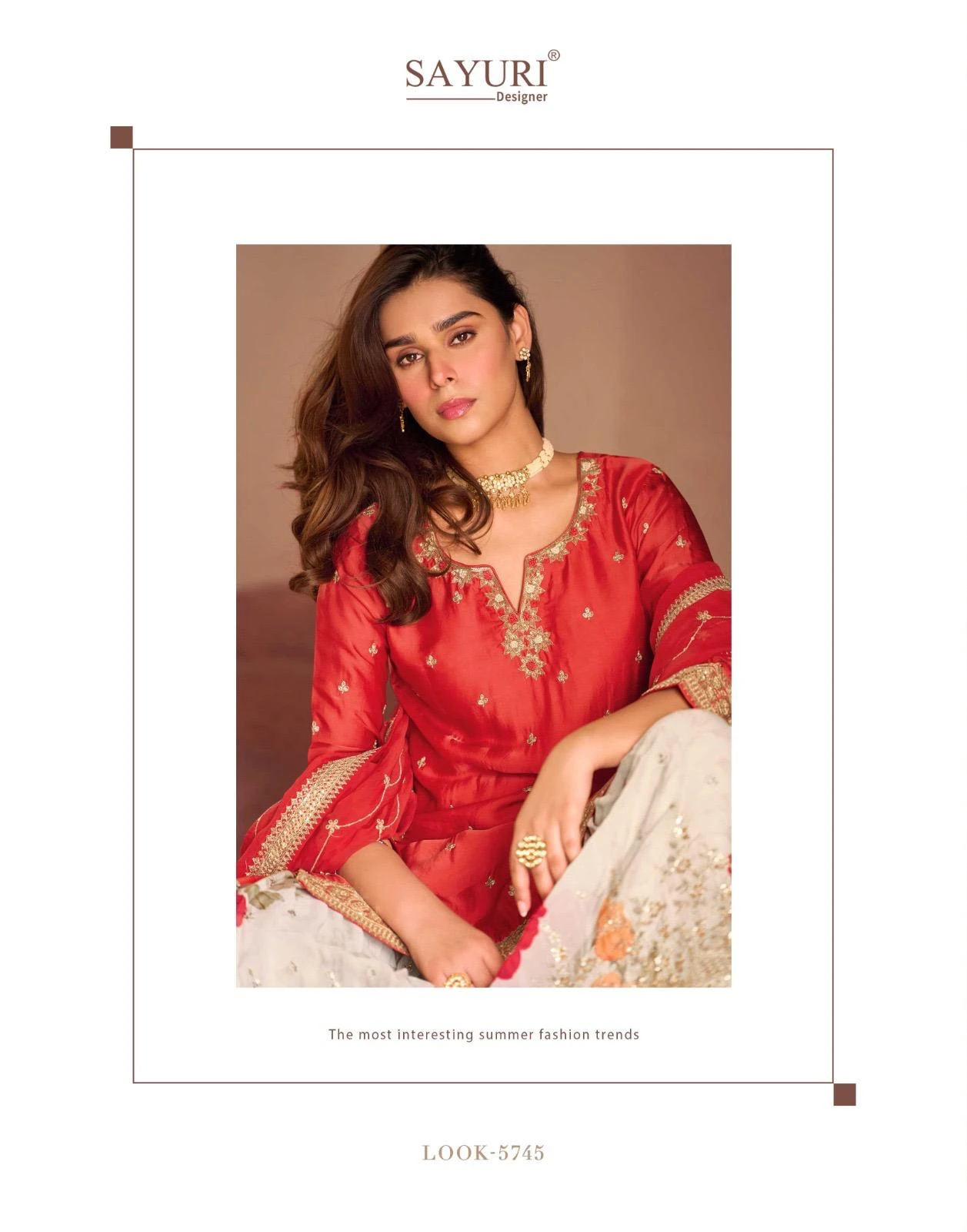 Sayuri Designer Safar Premium Chinon Silk Suit With Embroidery Work 6