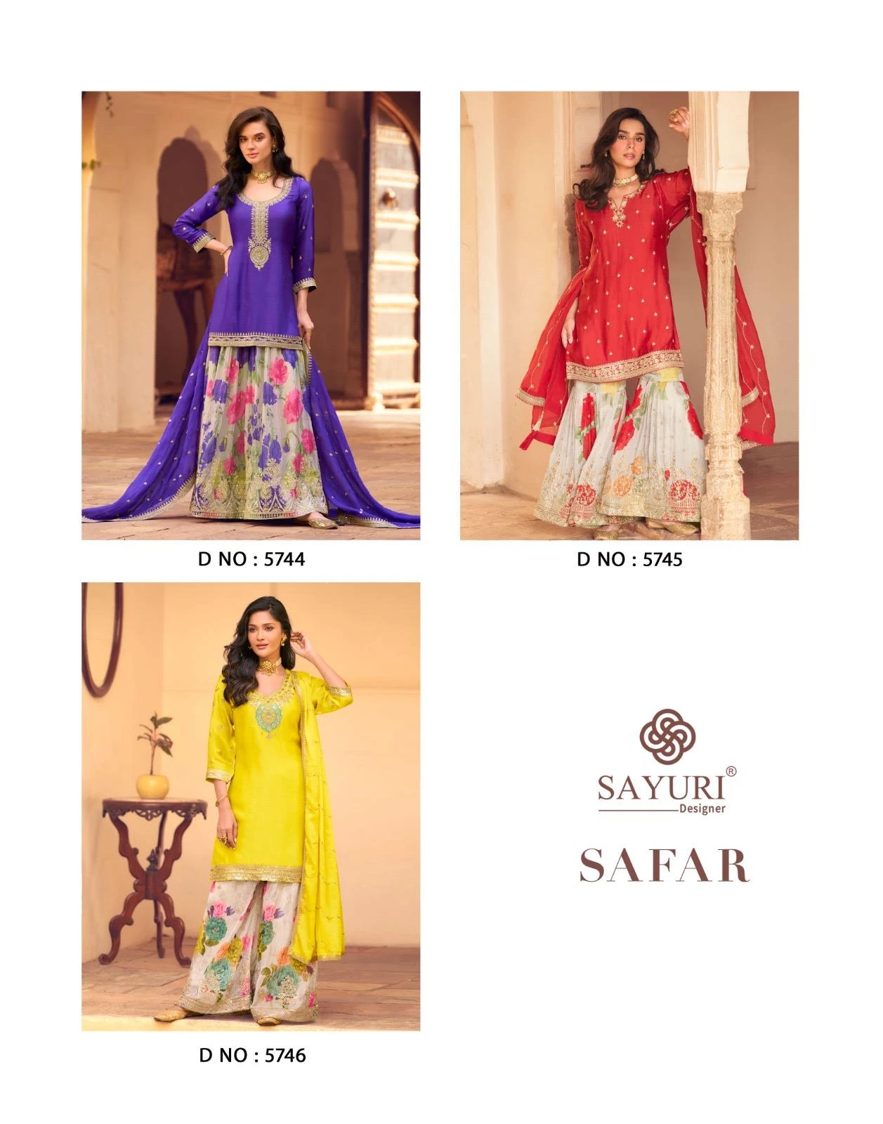 Sayuri Designer Safar Premium Chinon Silk Suit With Embroidery Work 7