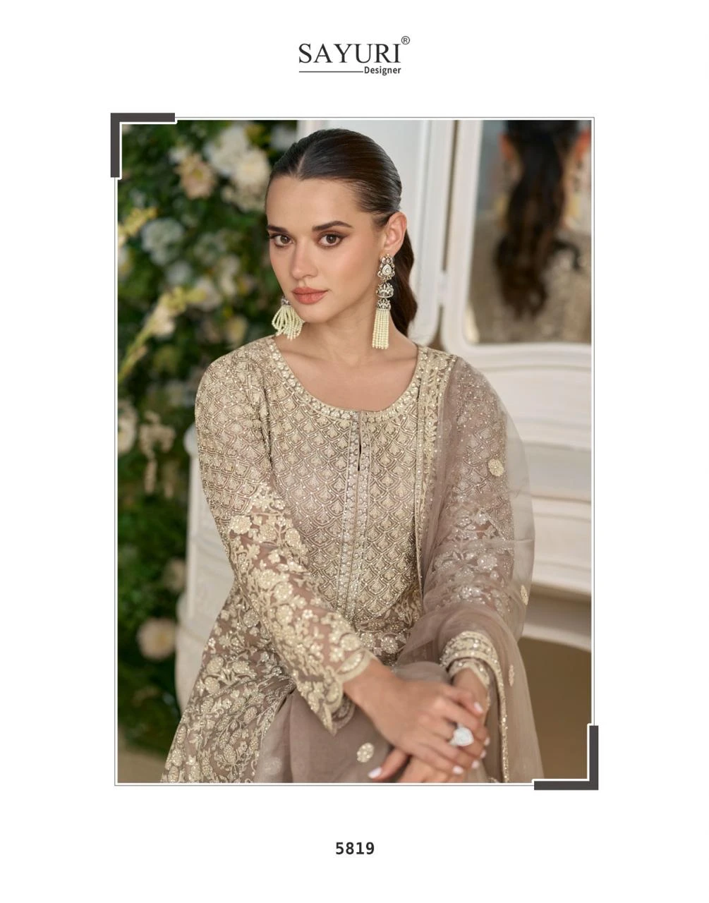 Sayuri Designer Sana Premium Georgette Suit With Heavy Embroidery And Beads Work 4