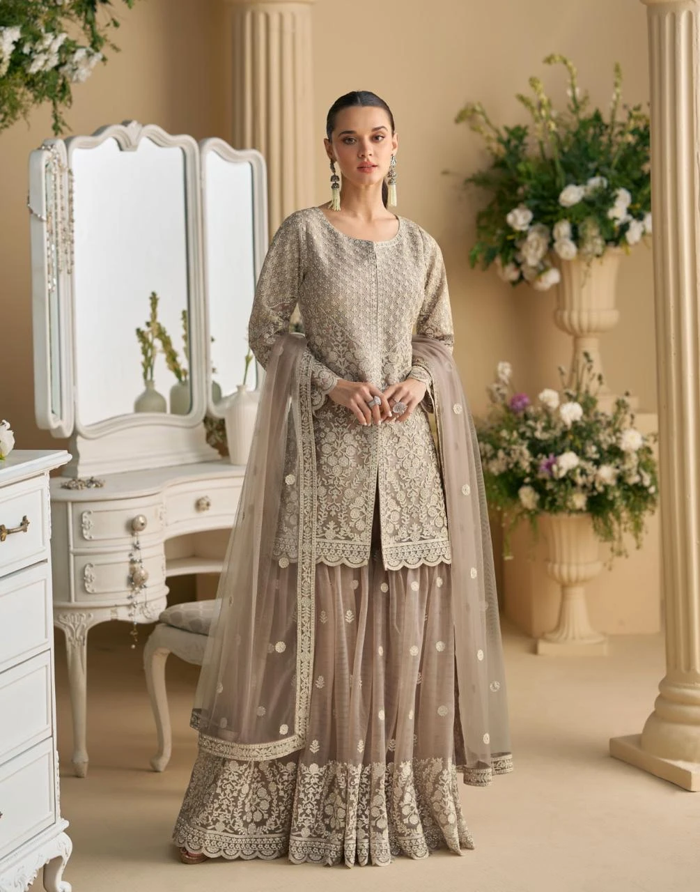Sayuri Designer Sana Premium Georgette Suit With Heavy Embroidery And Beads Work 5