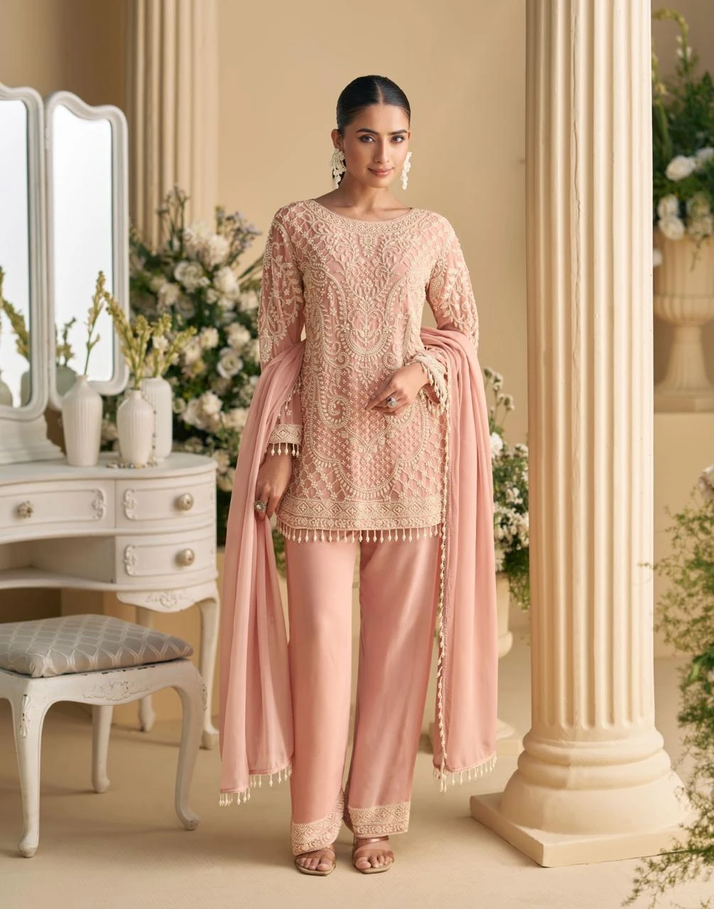 Sayuri Designer Sana Premium Georgette Suit With Heavy Embroidery And Beads Work 6