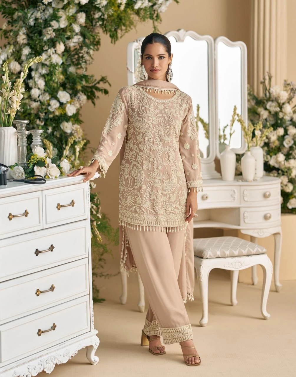 Sayuri Designer Sana Premium Georgette Suit With Heavy Embroidery And Beads Work 7
