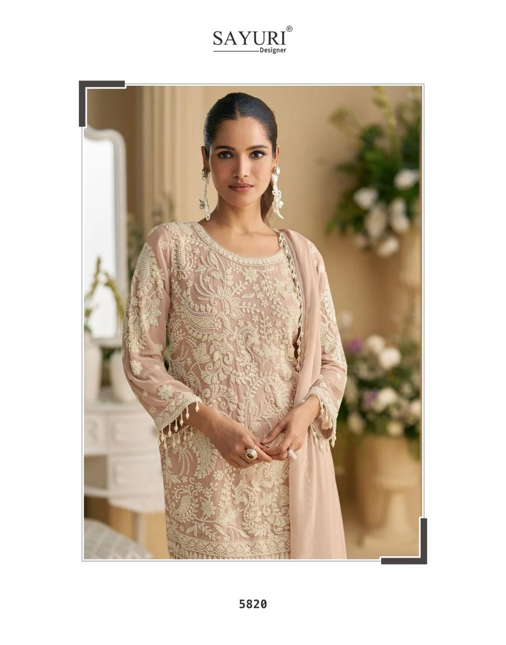 Sayuri Designer Sana Premium Georgette Suit With Heavy Embroidery And Beads Work 8
