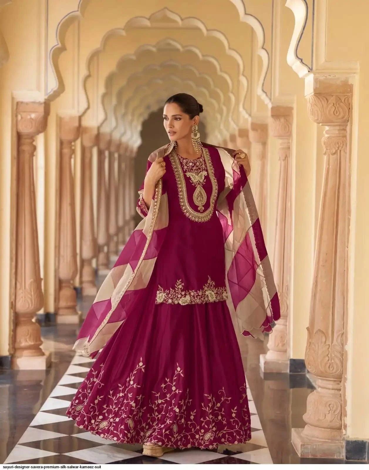 Sayuri Designer Savera Premium Silk Suit With Embroidery Work 5