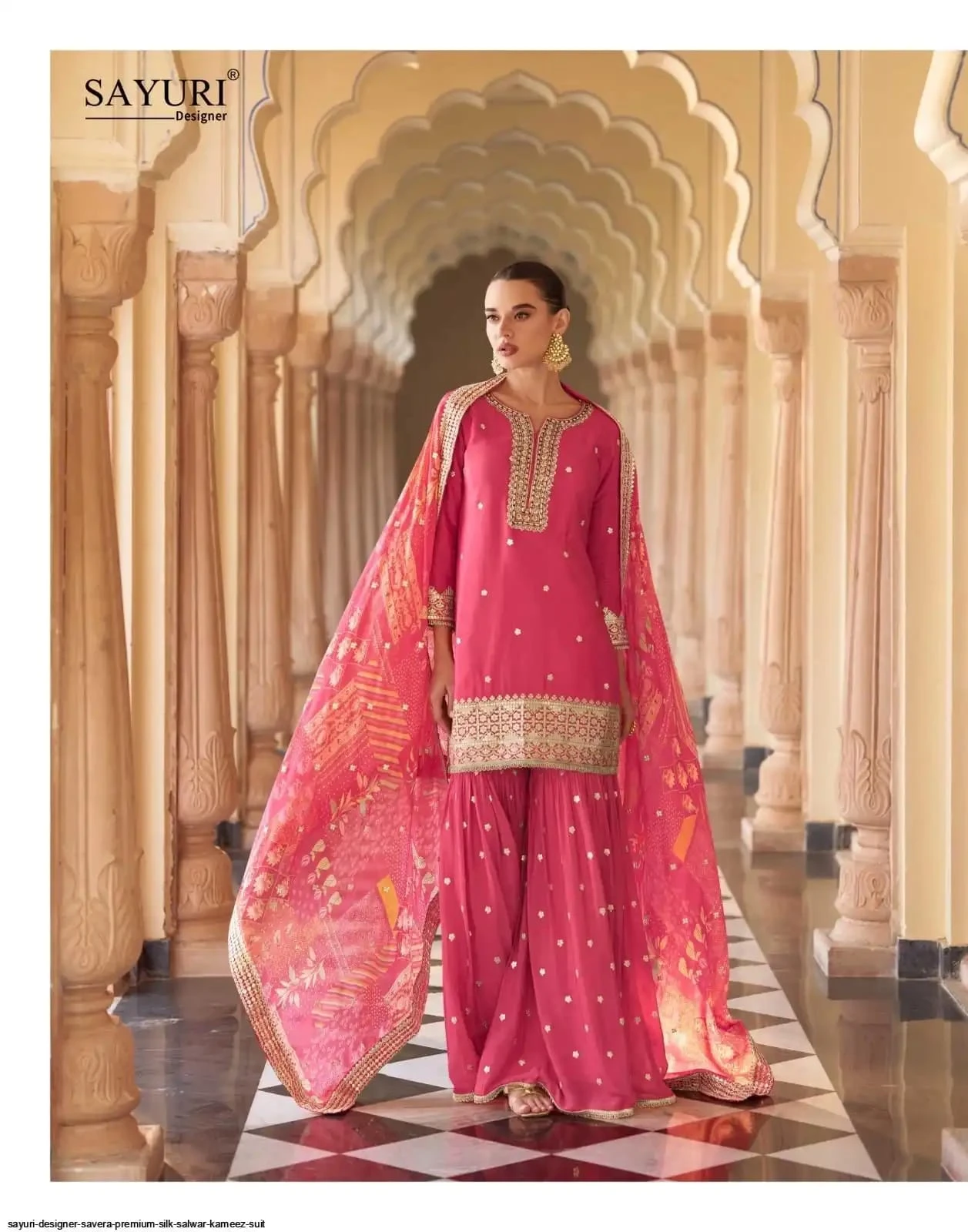 Sayuri Designer Savera Premium Silk Suit With Embroidery Work 7