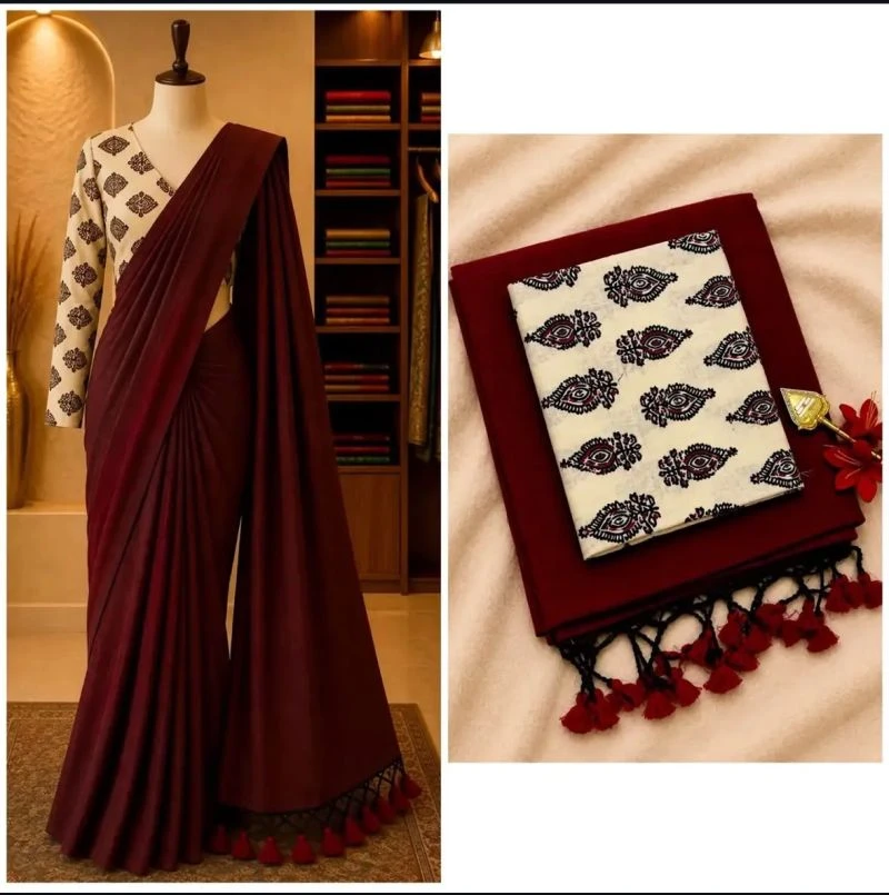 Sccf Office C Khadi Cotton Casual Wear Saree Collection 4