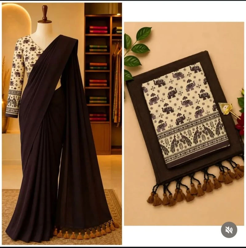 Sccf Office C Khadi Cotton Casual Wear Saree Collection 7