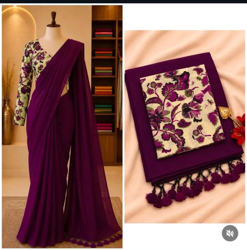 Sccf Office C Khadi Cotton Casual Wear Saree Collection 9