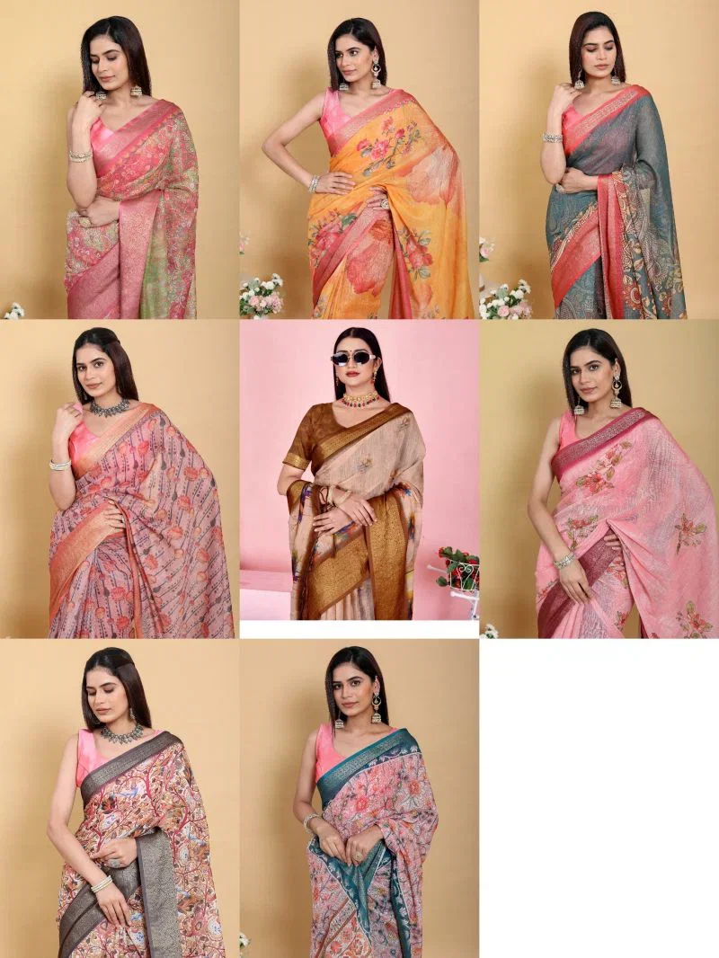 Scgt Gunjan A Linen Jacquard Festive Saree Collection 10