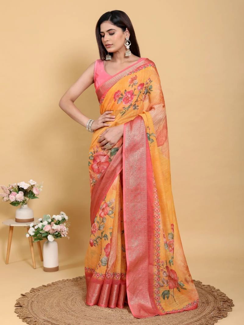 Scgt Gunjan A Linen Jacquard Festive Saree Collection 3