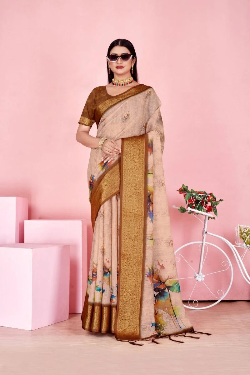 Scgt Gunjan A Linen Jacquard Festive Saree Collection 4