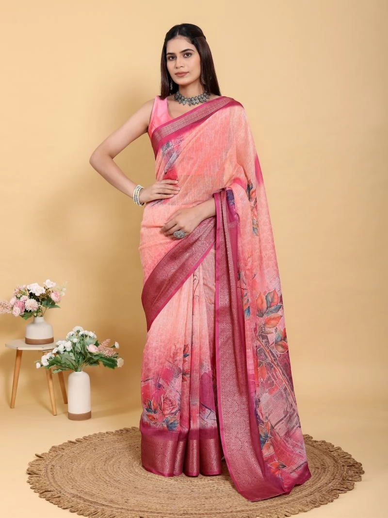 Scgt Gunjan A Linen Jacquard Festive Saree Collection 7