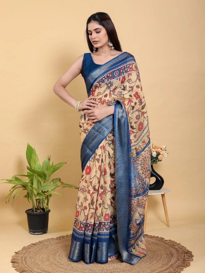 Scgt Gunjan B Linen Jacquard Festive Saree Collection 3