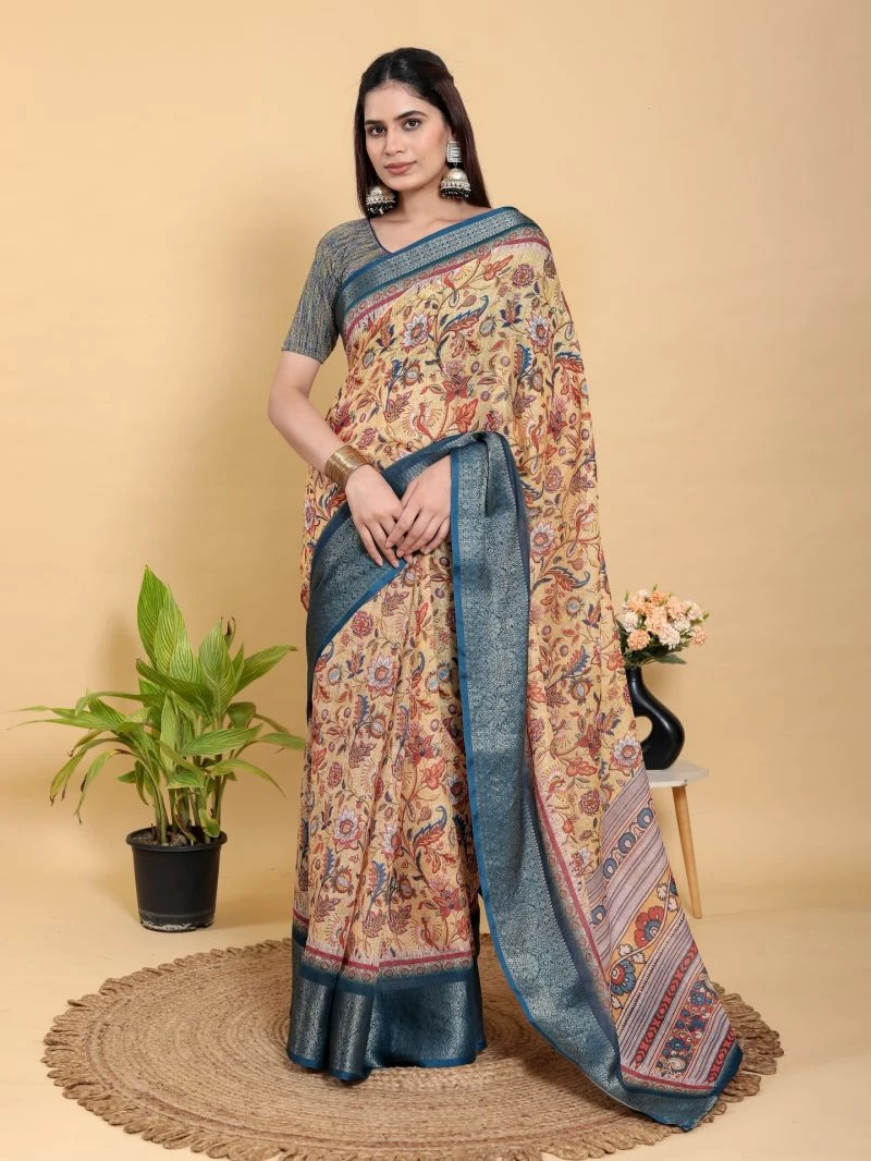 Scgt Gunjan B Linen Jacquard Festive Saree Collection 6