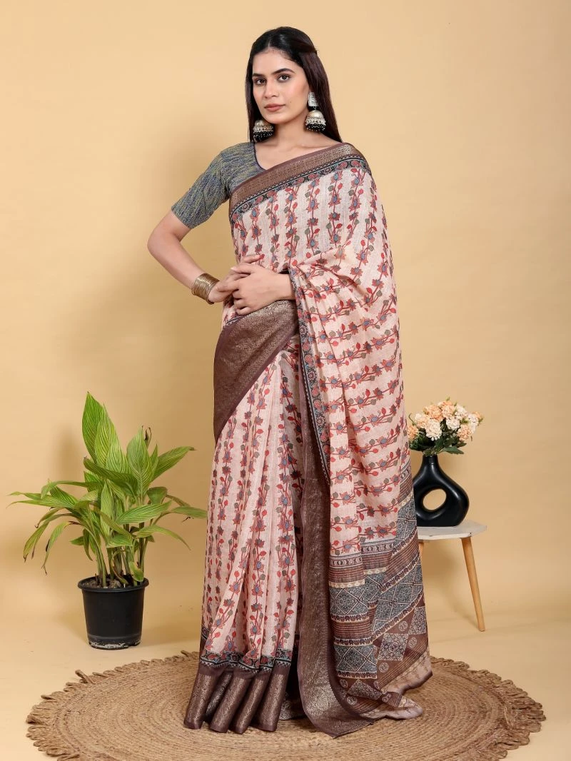 Scgt Gunjan B Linen Jacquard Festive Saree Collection 9