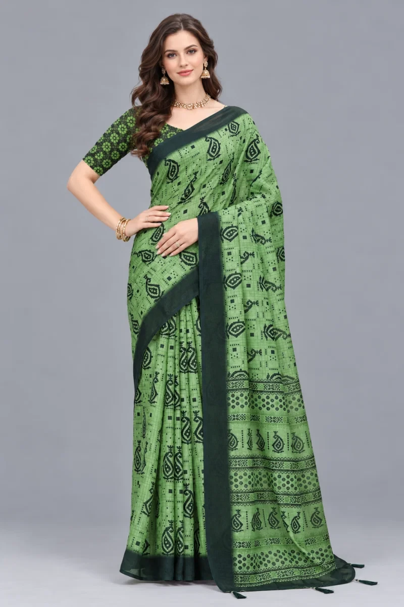 Scgt Shatika A Linen Handloom Saree Collection 12