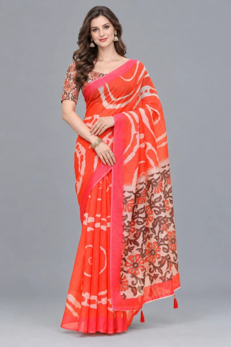 Scgt Shatika A Linen Handloom Saree Collection 13